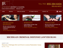Tablet Screenshot of michigancriminaldefenselawyerblog.com